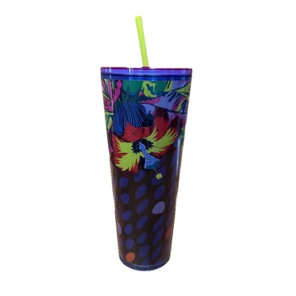 Starbucks Limited Edition Neon Tropical Tumbler with Straw